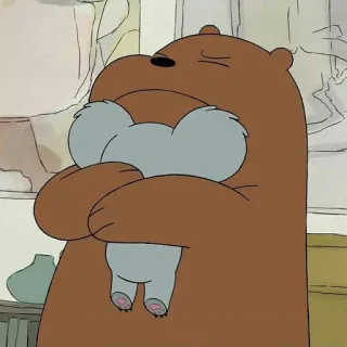 ▫️ Cartoon, Bär, Koala, Umarmung, Süß, Freundschaft whatsapp sticker