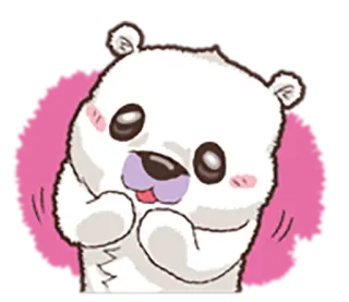 😍 gấu, dễ thương, hoạt hình, động vật whatsapp sticker