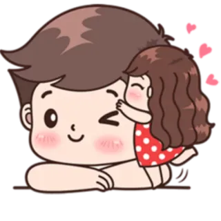 💋 사랑, 커플, 관계, 만화, 귀여운 whatsapp sticker