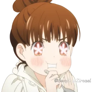 🤩 @Swattii Anime, Hoạt hình, Dễ thương, Cô gái, Vui vẻ, Manga telegram sticker