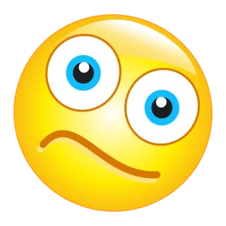 🤔 Emoji, Confus, Jaune, Visage, Expression whatsapp sticker