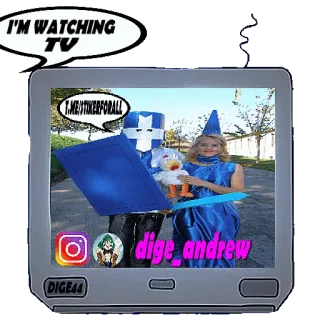 📺 I'M WATCHING TV telegram sticker