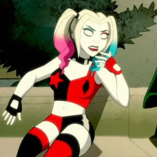 🎪 Harley Quinn 할리 퀸, 만화, dc 코믹스, 악당 telegram sticker