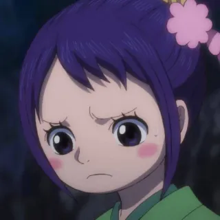😔 Komurasaki One Piece Аниме, Ван Пис, Комурасаки, Персонаж, Девушка telegram sticker
