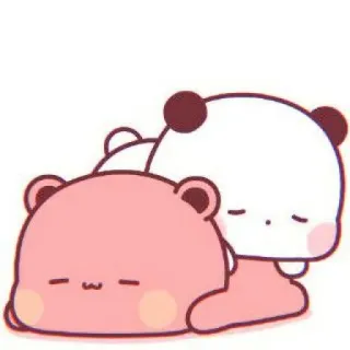 🐼 Panda, Beer, Schattig, Kawaii, Slapen, Dieren telegram sticker