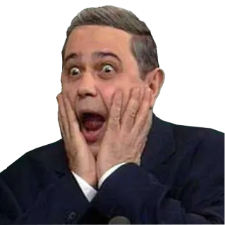 😱 мужчина, сюрприз, шок, страх, выражение telegram sticker