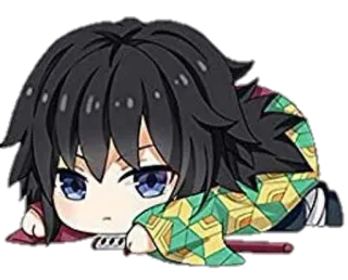 🌟 Giyu Tomioka Demon Slayer Anime, Demon Slayer, Giyu Tomioka, Chibi, Manga telegram sticker