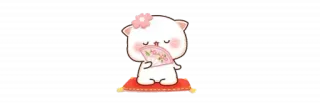 🫖 kucing, bunga, penggemar, lucu, kawaii telegram sticker