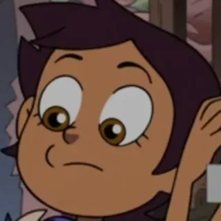 😕 Luz Noceda The Owl House cartoon, animated, character, The Owl House, Luz Noceda, Disney telegram sticker