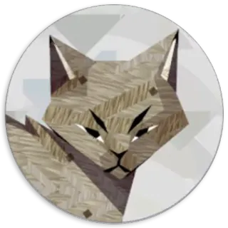 😠 gatto, animale, adesivo, geometrico, illustrazione telegram sticker