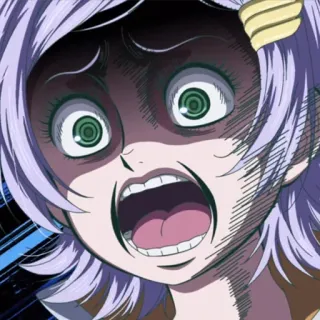 💈 anime, scared, face, manga, expression, shocked telegram sticker