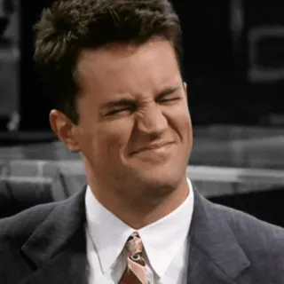 ☺ Chandler Bing Friends テレビ番組, コメディ, チャンドラー・ビング, フレンズ, 皮肉, 面白い telegram sticker