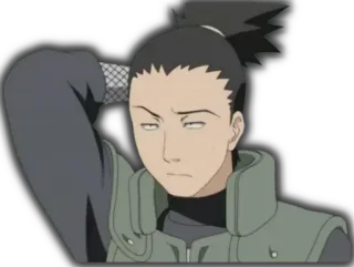 🧐 Shikamaru Nara Naruto anime, cartoon, Shikamaru, Naruto, character, ninja telegram sticker