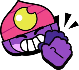 👏 Cartone animato, Viola, Spilla, Videogioco whatsapp sticker