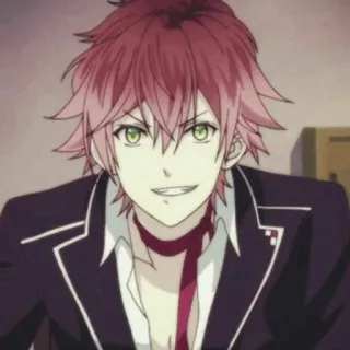 🍷 Ayato Sakamaki Diabolik Lovers anime, vampire, red hair, anime boy, Diabolik Lovers telegram sticker