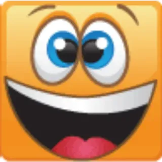 😆 스마일리, 이모지, 행복, 얼굴 telegram sticker