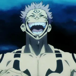 ✨ Ryomen Sukuna Jujutsu Kaisen anime, demon, cursed, villain, scary, jujutsu kaisen, sukuna telegram sticker