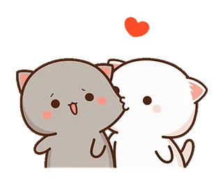 😘 fofo, gatos, amor, coração, beijando, desenho animado, adorável telegram sticker