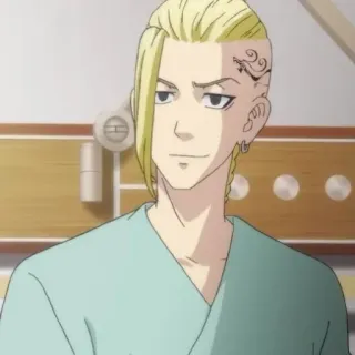 🍙 Ken Ryuguji Tokyo Revengers Anime, Personaggio, Biondo, Tatuaggio, Tokyo Revengers, Ken Ryuguji, Draken telegram sticker