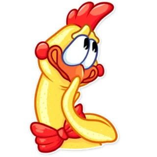 🤐 frango, desenho animado, fofo, animal, amarelo telegram sticker