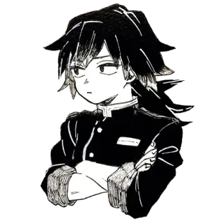 ❤️ Giyu Tomioka Demon Slayer Anime, Demon Slayer, Giyu Tomioka, Manga, Charakter, Japanisch, Junge telegram sticker