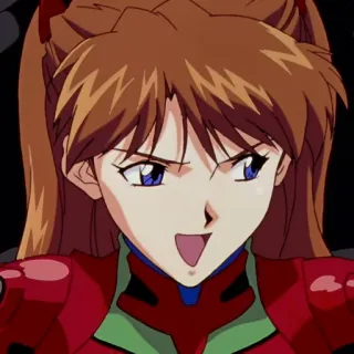😏 Asuka Langley Soryu Neon Genesis Evangelion anime, evangelion, asukalangley, character, female, redhead telegram sticker