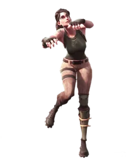 👏 personnage, femme, pose, fortnite telegram sticker
