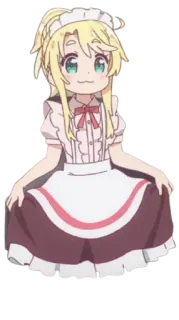 😊 Anime, Maid, Lindo, Chica, Manga, Personaje telegram sticker