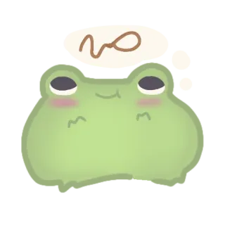 🙂 no rana, carino, cartone animato, animale, espressione, no, verde telegram sticker