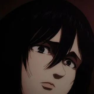 💡 Mikasa Ackerman Attack on Titan Anime, Manga, Attack on Titan, Mikasa Ackerman, Kartun, Karakter telegram sticker