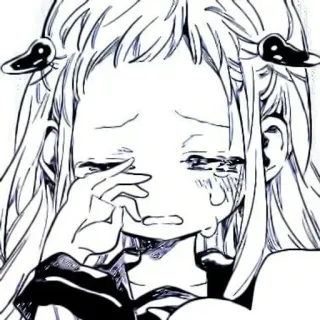 🫐 Anime, Manga, Pianto, Triste, Personaggio, Ragazza telegram sticker