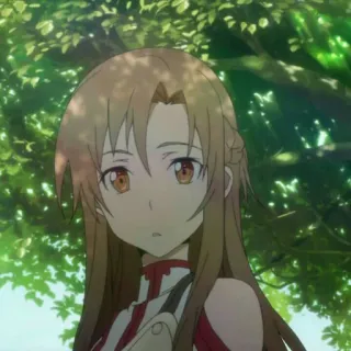 🌱 Asuna Yuuki Sword Art Online 애니메이션, 소녀, 캐릭터, 아스나, 소드 아트 온라인 telegram sticker