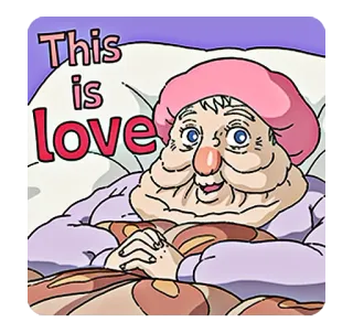 ❤ This is love любовь, мультфильм, персонаж, иллюстрация telegram sticker