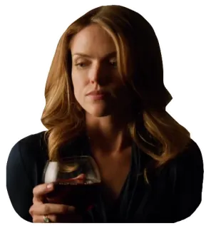 🍷 woman, wine, glass, drink, female, portrait whatsapp sticker