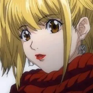 📓 Misa Amane Death Note Аниме, Миса, Аманэ, Блондинка, Девушка whatsapp sticker