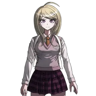 😥 Kaede Akamatsu Danganronpa V3: Killing Harmony Аниме, Видеоигра, Персонаж, Danganronpa, Каэдэ Акамацу, Школьная форма telegram sticker