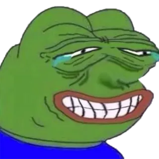 😂 Pepe the Frog Pepe de kikker, Meme, Internetmeme, Reactie, Emoticon telegram sticker