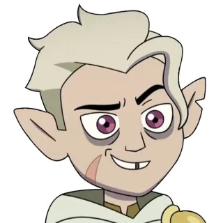 😏 Hunter The Owl House dibujos animados, animación, magia, fantasía, personaje, owl house telegram sticker