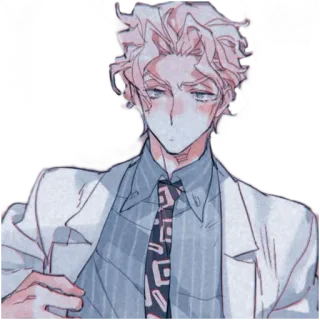 😶 Yoshikage Kira JoJo's Bizarre Adventure Anime, Mangá, JoJo's Bizarre Adventure, Yoshikage Kira, Vilão, Personagem whatsapp sticker