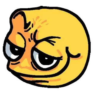 😏 Émoji, Meme, Drôle, Visage, Expression telegram sticker
