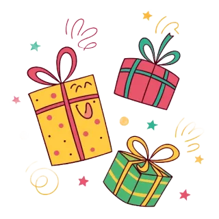 🚦 ของขวัญ, ของขวัญ, งานเฉลิมฉลอง, วันหยุด, ห่อของขวัญ, ตกแต่ง whatsapp sticker