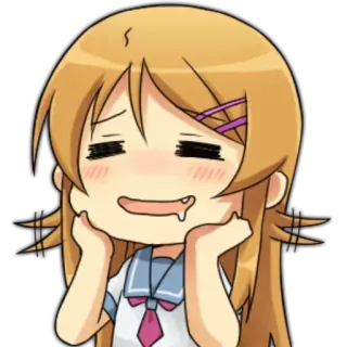 ☺️ Anime, Manga, Mignon, Chibi, Fille, Kawaii telegram sticker