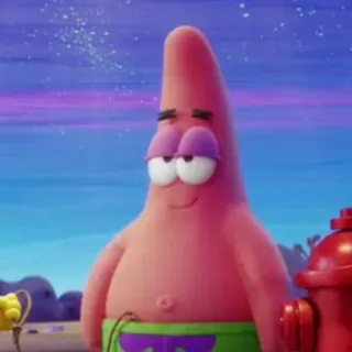🐙 Patrick Star Patrick Star, Spongebob Squarepants, cartoon, nickelodeon, pink starfish, character telegram sticker