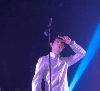 ❤️‍🔥 cantante, hombre, música, concierto, escenario, paz telegram sticker