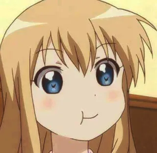 😕 anime, cartoon, manga, girl, happy, cute telegram sticker