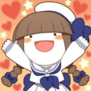 😃 cartoon, anime, cute, sailor, girl whatsapp sticker