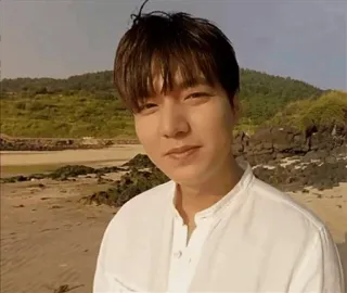 😊 Lee Min-ho uomo, spiaggia, attore, asiatico, coreano, celebrità, modello telegram sticker