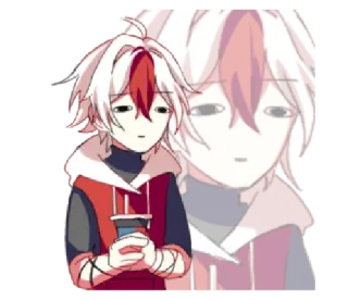 😐 anime, character, sad, manga, kawaii whatsapp sticker