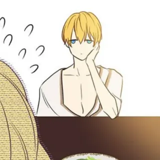 ✨ อนิเมะ, มังงะ, ตัวละคร, ผมบลอนด์, ผู้ชาย, ภาพเหมือน telegram sticker