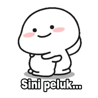 🤗 Sini peluk... cute, hug, cartoon, kawaii telegram sticker